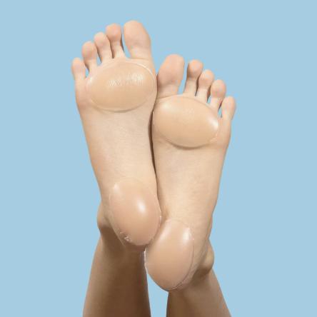 FOOTCLOUD Ball of Foot & Heel Cushion for Pain Relief- Invsivble Gel Pad for Heels & Sandals 4pcs Comfort Silicone Shock Absorbing Insoles for High Heels- small soft inserts- helps Prevent Pain & Blisters & Fatigue, Foot pain metatarsal pain Footwear