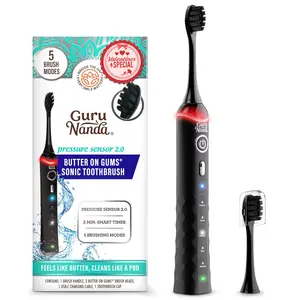 GuruNanda  Pressure Sensor 2.0 Electric Toothbrush with Butter on Gums Bristles