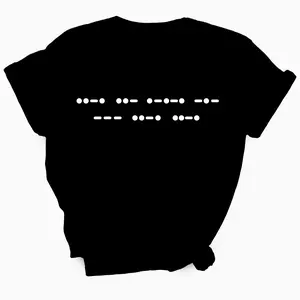 F*ck Off Morse Code TShirt For Women (Dots)