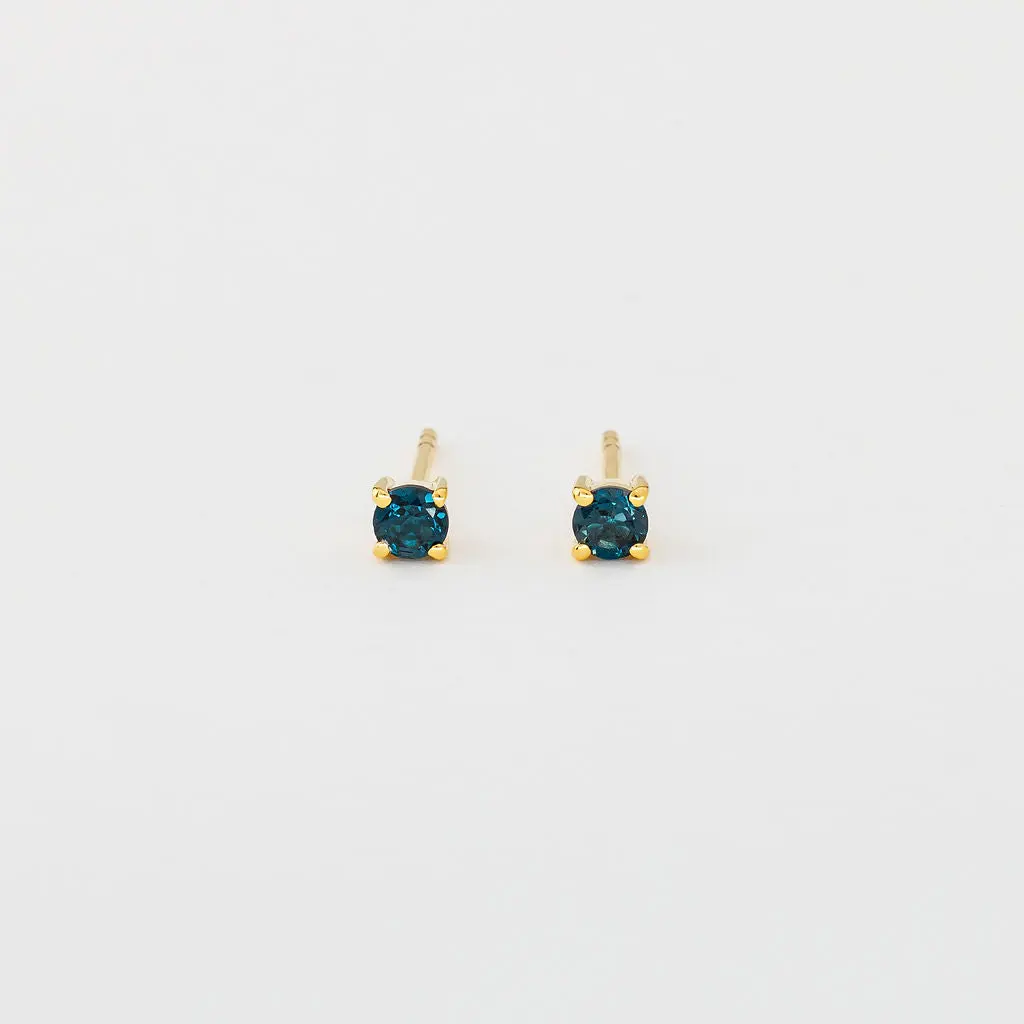 London Blue Topaz Stud Earrings