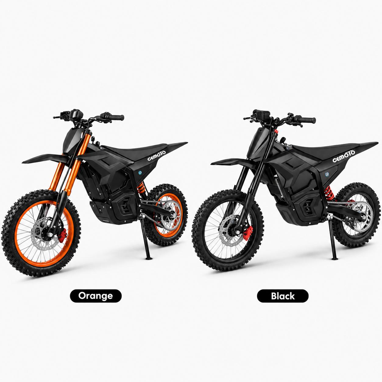 CEMOTO D02 3000W Electric Off-Road Ebike for Teens & Adults, 40 MPH Top Speed, 48V 23Ah Battery, 53 mi Range, Ebikes