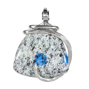 K2 Jasper Handmade Stone Pendant Wrapped in Silver