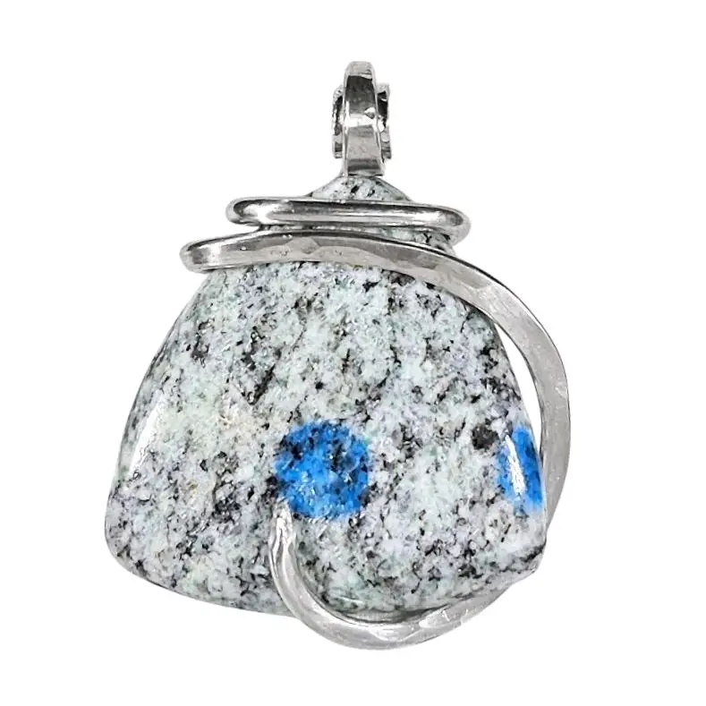 K2 Jasper Handmade Stone Pendant Wrapped in Silver