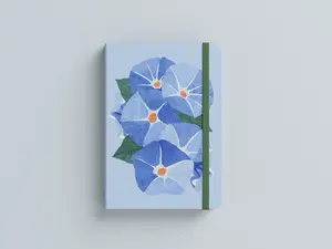Morning Glory Linen Journal | September Birth Flower