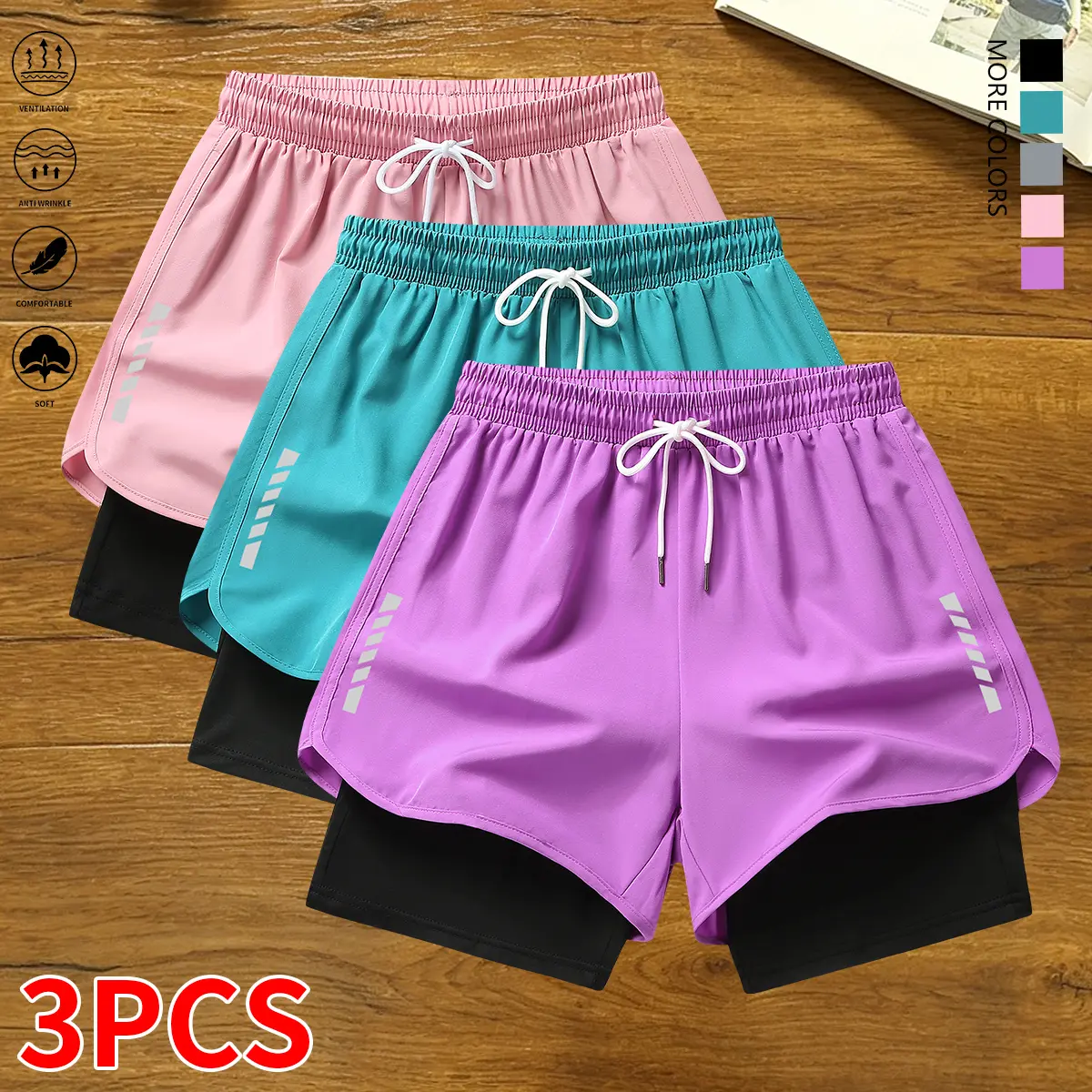 Purple + Green + Pink