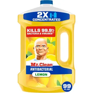 Antibacterial All Purpose Cleaner, Cleaner for Mopping Home,, &, Liquid for Mop &, Supplies, Multi-Surface Dilutable, Lemon, 99oz