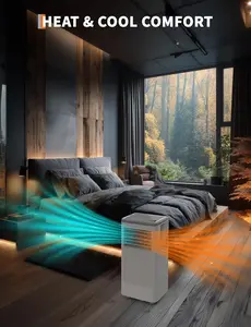 10000 BTU Portable Air Conditioner and Heater with Fast Cooling and 3 in 1 Function Adjustable Heating Humidifier