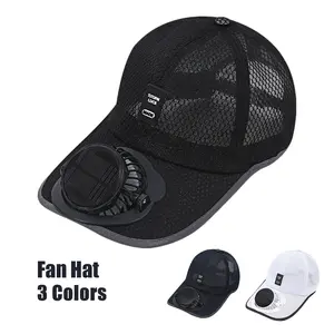 Breathable Solar Fan Baseball Cap - UV Protection USB Rechargeable Cooling Hat for Male, Women - Sports & Outdoor Accessory for Fishing, Hiking, Long Outdoor Adventures