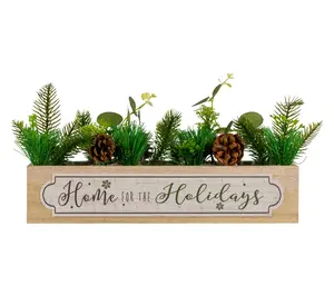 Northlight "Home For The Holidays" Christmas Candle Holders