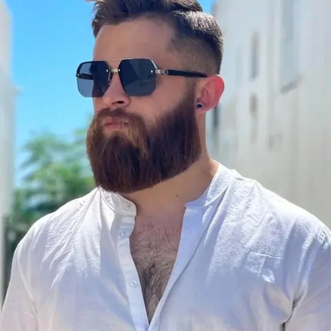 Men's Business Fashion Semi-rimless Sunglasses, Fashionable Sunglasses, Trendy Casual Double Bridge Sunglasses for Everyday Use, Fashion Accessories for Outdoor Activities, High Quality Sunglasses
