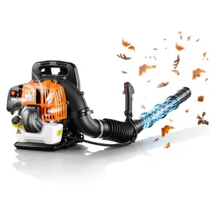 【DealsForYouDays】VEVOR Backpack Leaf Blower, 43CC 2-Stroke Engine Gas Powered Leaf Blower with 1.38L Fuel Tank, 447 CFM Air Volume, 150 MPH Air Speed, Ideal for Lawn Care, Leaves Cleaning, Yard Debris & Snow Removal