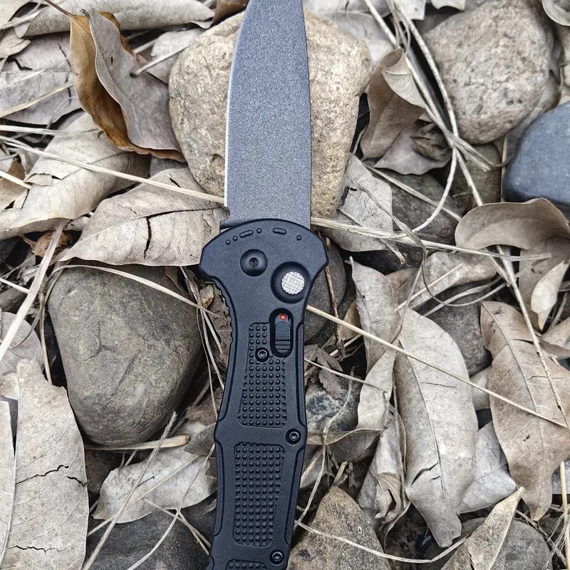 Greenish 9070 Compact Folding Tactical Pocket Knife - D2 Steel Multi-Task Blade, Non-Slip Fiberglass Handle, EDC-Ready for Daily Carry and Hikes, Outdoor Task Ready Camping Gear