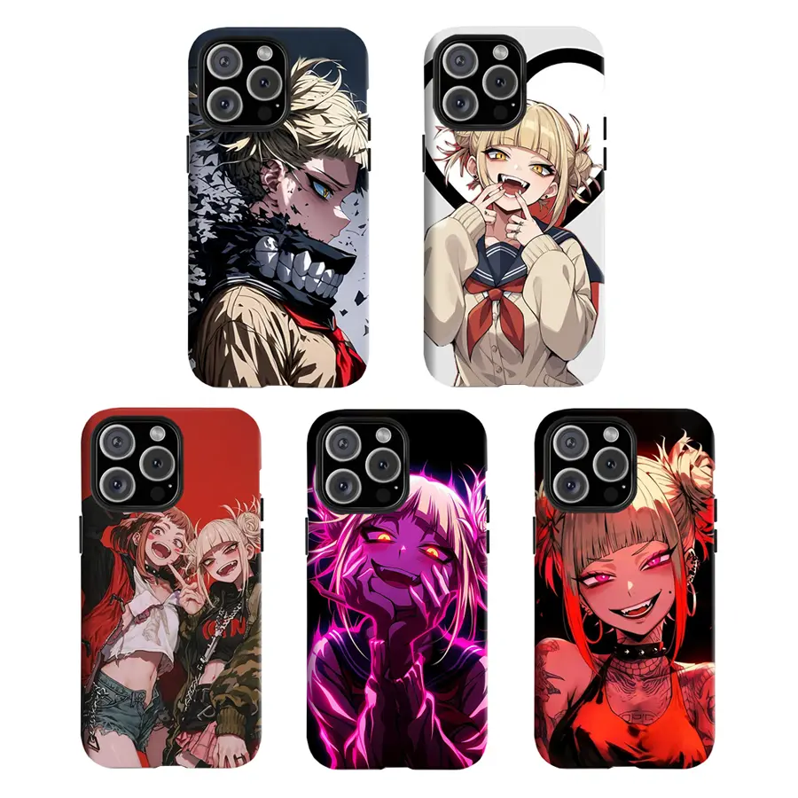 Y-My Hero Academia Himiko Toga Aesthetic Smartphone Case - Protective Cellphone Casing with Impact Resistance, Compatible with iPhone 11-17 Pro Max, Samsung S22-S25 Ultra, Ideal Christmas Gift
