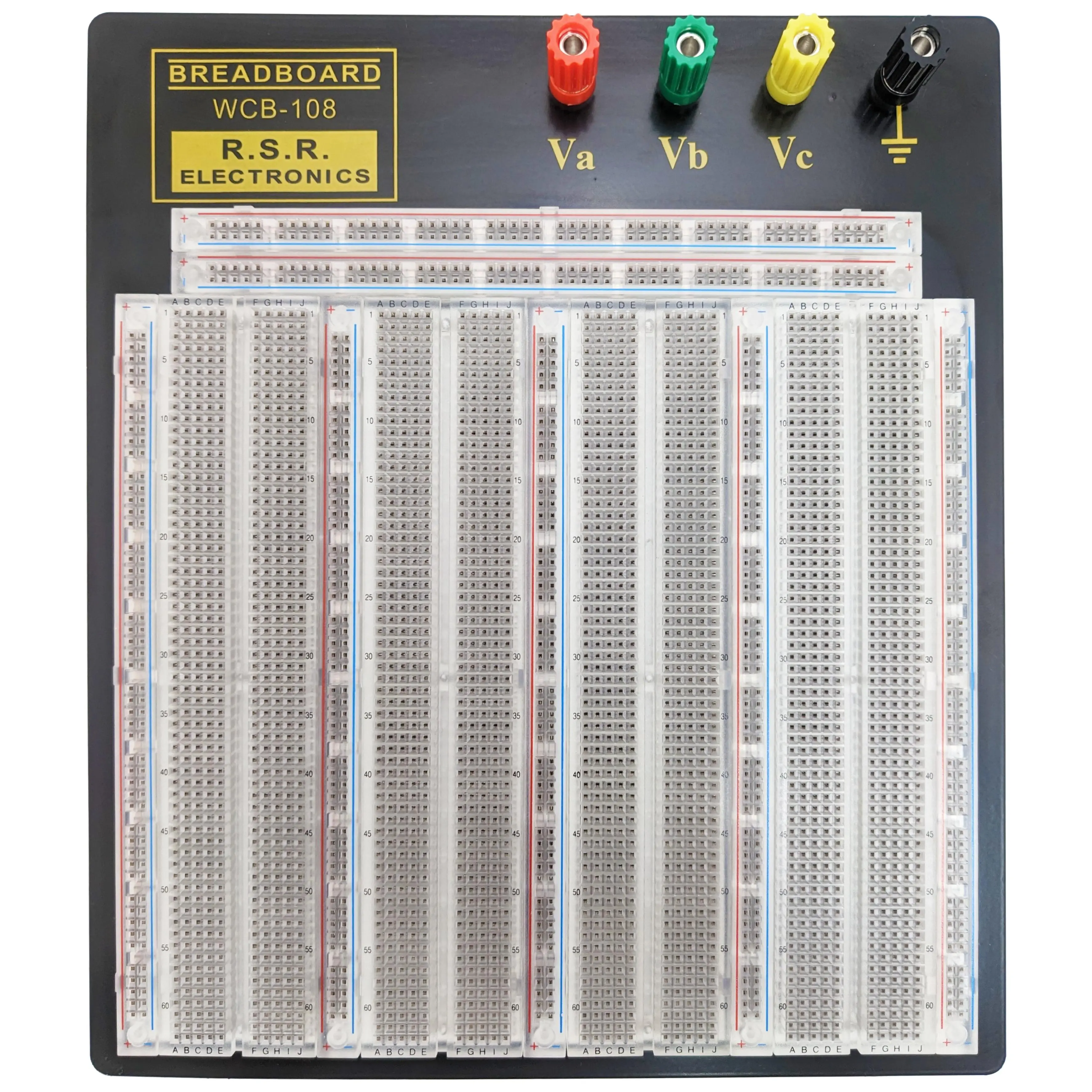 Premium Solderless Clear Breadboard with 3,220 Tie Points, 4 Binding Posts, 10.2" x 9.4"