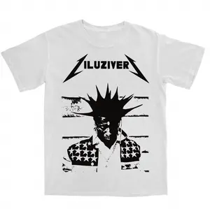Y2K Crew Neck Uzi Hiphop  Graphic Tee for Men - Casual , Heavy Cotton 90s T-shirt - Vintage Menswear Top Streetwear