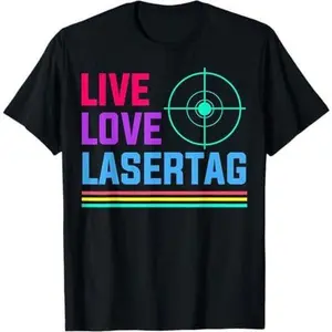 Laser Tag - Infrared-Emitting Light Guns - Playing Laser Tag T-Shirt