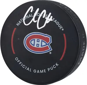 Cole Caufield Montreal Canadiens Autographed Official Game Puck - Fanatics Authentic Certified