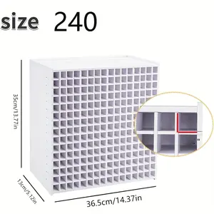 Art Pencil Shelf, Pencil Holder, 72/120/180/240 Removable Divider Design - Suitable for Tabletops, School Supplies, and Halloween or Christmas Graffiti Pens and Card Organizers
