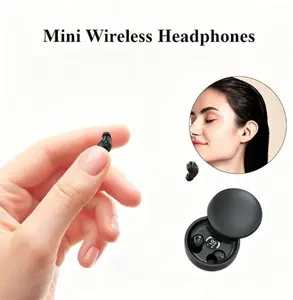 2026 New Mini Invisible Wireless Earbuds, Bluetooth 5.4 Hidden Sleep Earphones with Noise Cancelling, Small In-Ear Headphones for Work, Sleep & Sports