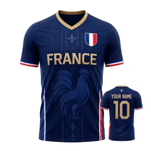 France Soccer WC 2026 "Custom Name" Vintage Jersey T-Shirt, France National Team Retro Soccer Fan Shirt, Personalized Name Number Football Tee, France Supporter Graphic Jersey, Unisex France Football Apparel, International Soccer Fan Tee