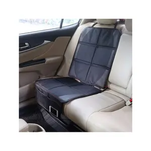 Car Seat Cover Mat Under Carseat Thickest Padding PU Leather Fabric Seat Protector Nonslip Water-Resistant With Mesh Pocket Universal Fit For SUV, Sedan, Truck, Pet, And All-Season Use