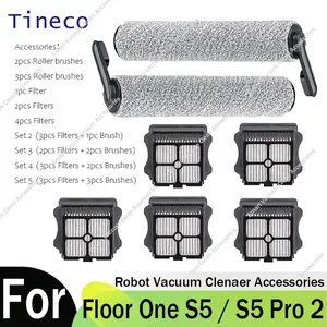 Tineco Floor ONE S5 / S5 Pro Accessories Replacement Roller Brush and Hepa Filter Kit for Tineco Floor ONE S5 Blue / Floor One S5 Pro 2 / iFloor 5 Breeze Cordless Wet & Dry Vacuum Cleaner Air Filter Parts Replacement