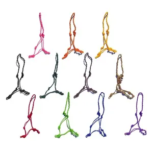 Rope Halter 1/4" (12 Pack 2 Black 1 each Red, Lime, Purple, Yellow, Orange, Brown, Hunter, Hot Pink, Royal, Tan) #26016