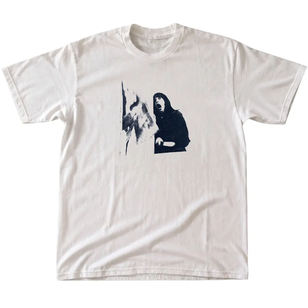 Monochrome Horror Graphic Shirt, Dark Echo Streetwear Tee, Gift For Woman, Gift For Men, Womenswear Top Streetwear, Trending Shirt