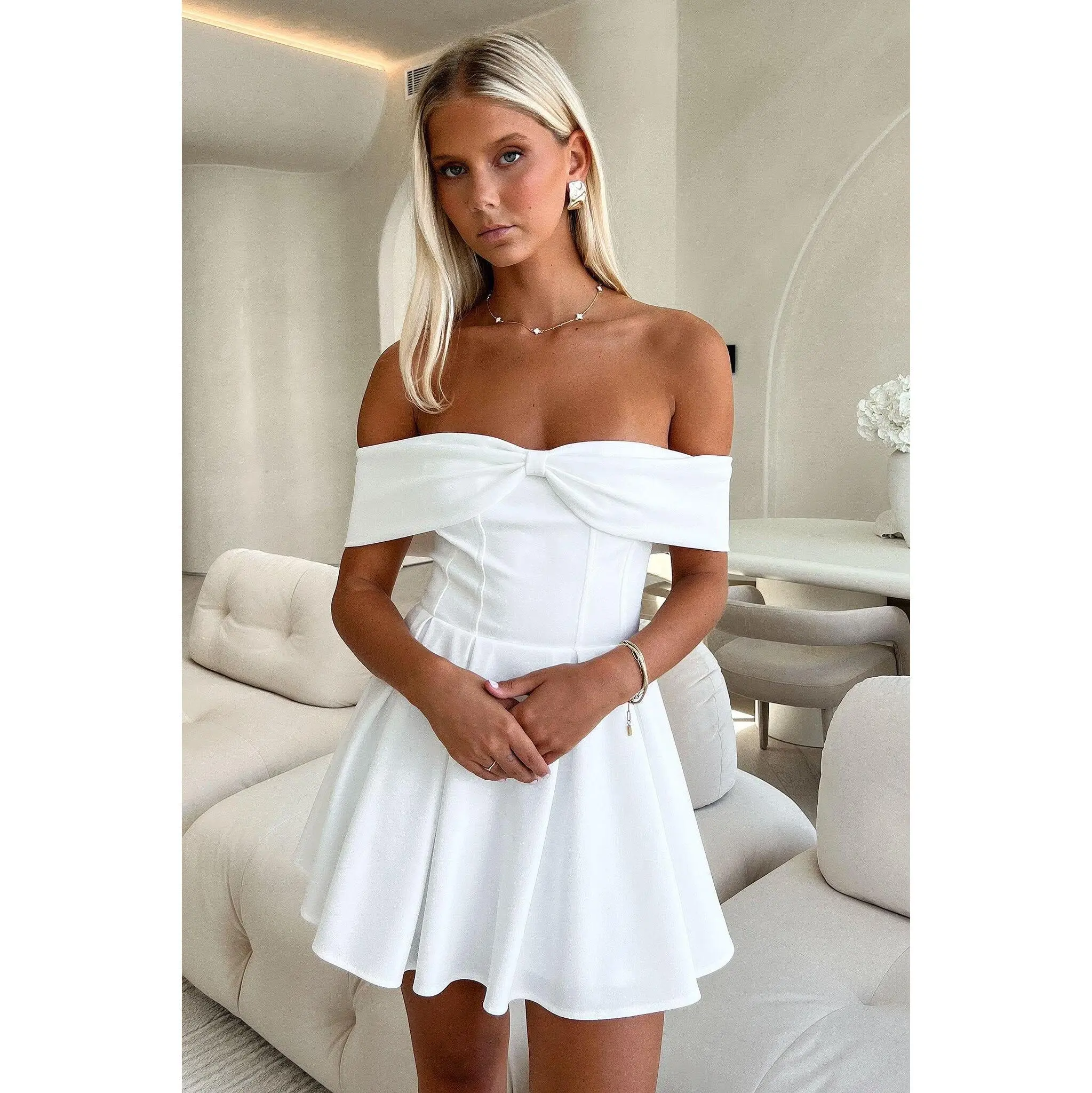 francesca's white dress - TikTok Shop