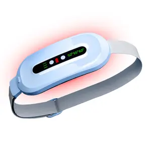 Wearable Electric Menstrual Heating Pad, Hot Massage Heating Pad, warming belt for Cramps with Vibration & Massage, Abdominal Relieve with Three Levels, Best Gifts for Women/ Valentine's Day, Winter Gifts, Birthday Gifts