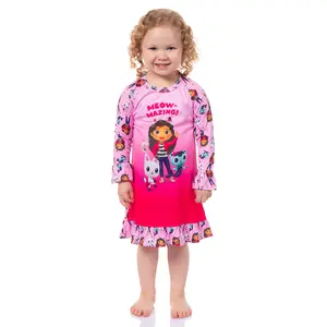 Gabby's Dollhouse Toddler Girls' Meow-Mazing! Sleep Pajama Dress Nightgown