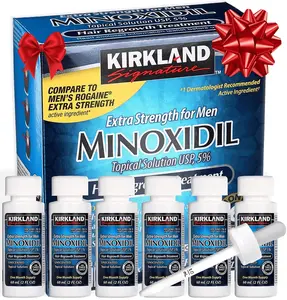 Kirkland Signature Minoxidil Liquid Extra Strength Hair Regrowth Treatment for Men, 5% Topical Solution Kirkland Signature Minoxidil Liquid Extra Strength Hair Regrowth Treatment for Men, 5% Topical Solution