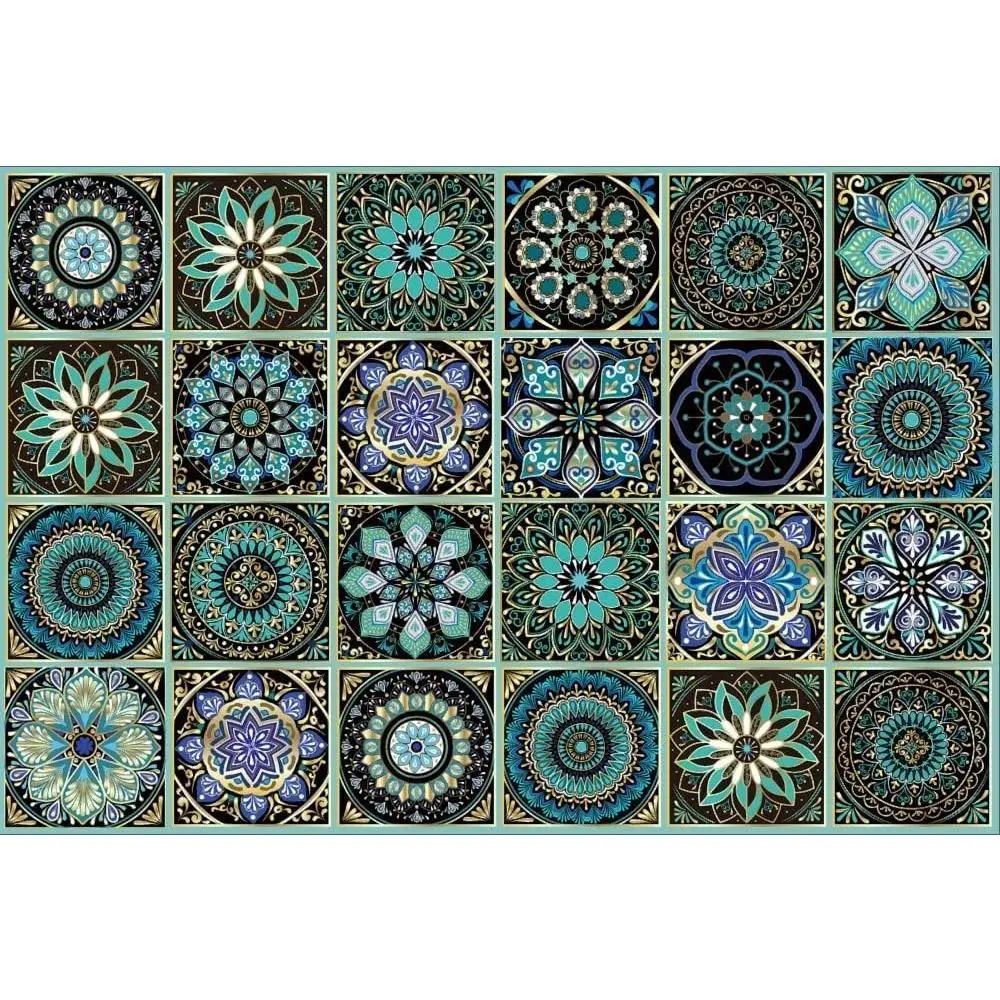 24 count Peel and Stick Tile Stickers-DIY Decor,4x4Backsplash Tile   Self-Adhesive Square Wall Stickers for Kitchen Bathroom Furniture Living-Room Wall Decor, When adhered to Tiles