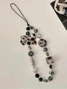 Cute Bow Design Phone Strap Keychain, Fashionable Star Pendant Key Ring, Perfect Birthday and Christmas Gift for Handbags and Backpacks