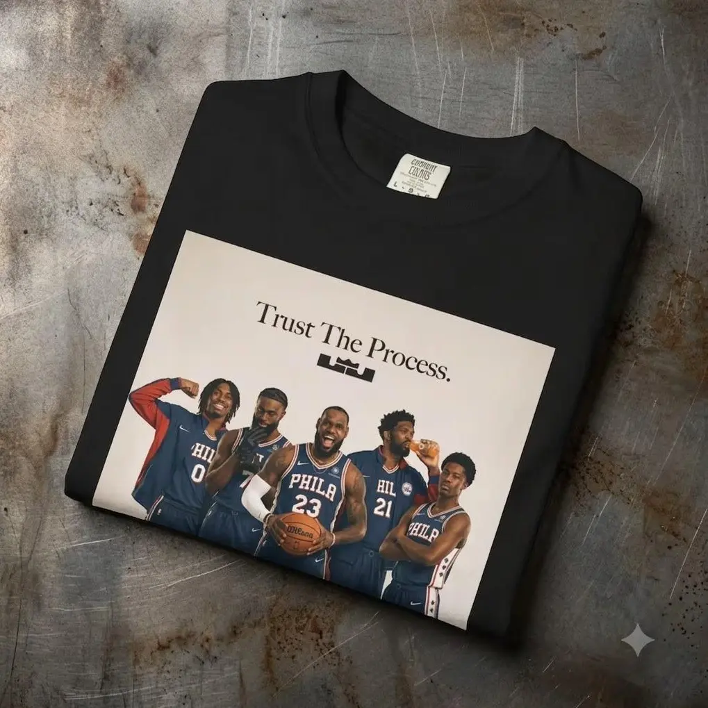 Comfort Colors LeBron James Philly Tee – Trust the Process Basketball Shirt