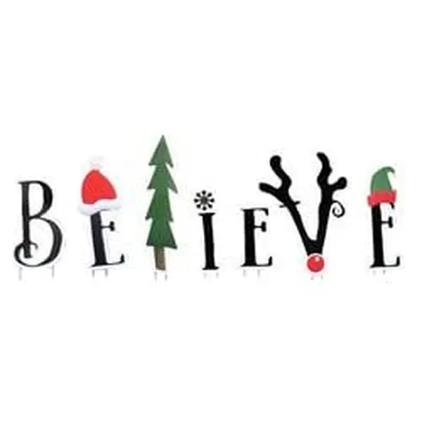 Advanced Graphics 2579 35 x 16 in. Believe Outdoor Yard Signs