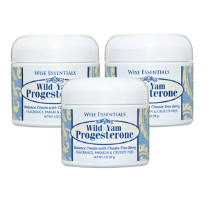 Wise Essentials Wild Yam Progesterone Body Cream with Phytoestrogens 2 oz Fragrance Paraben & Cruelty Free Balance Cream with Chaste Tree Berry
