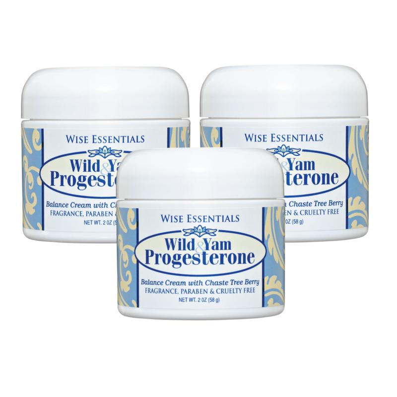 Wise Essentials Wild Yam Progesterone Body Cream with Phytoestrogens 2 oz Fragrance Paraben & Cruelty Free Balance Cream with Chaste Tree Berry