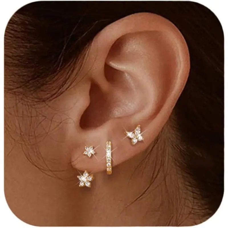 Ear Cuff Earrings for Women Non Piercing 14K Gold Plated Ear Cuff for Non Pierced Ears Clip on Cartilage Earring Dainty Earrings - 36