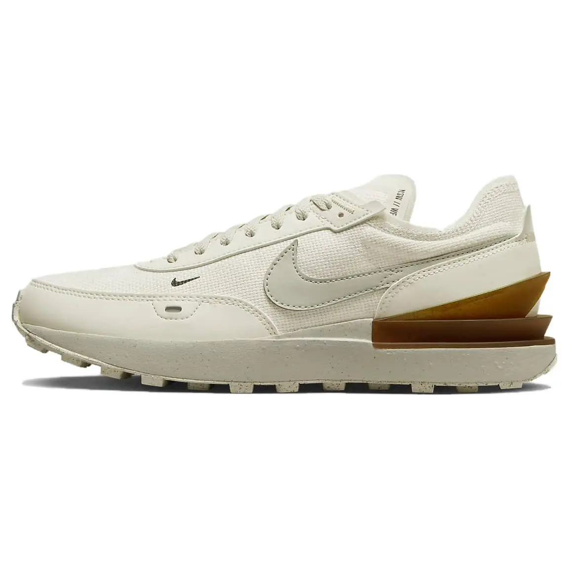 Nike Waffle One Se Phantom Light Bone Versatile Low Top Sneakers Men's DV7192-001