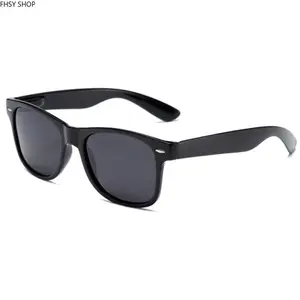 FHSY SHOP Classic Black Wayfarer Sunglasses UV400 Protection for Everyday Wear, Casual Outings, and Timeless Fashion Looks