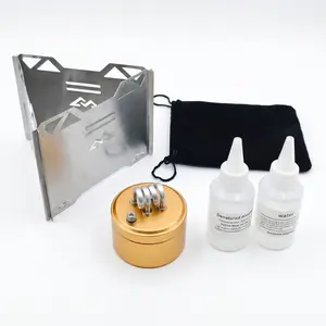 Upgraded Dual Burner Alcohol Stove Portable Self Pressurized Camping Stove for Backpacking Hiking Survival Gear High Efficiency Outdoor Cooking Equipment Great Gift for Men
