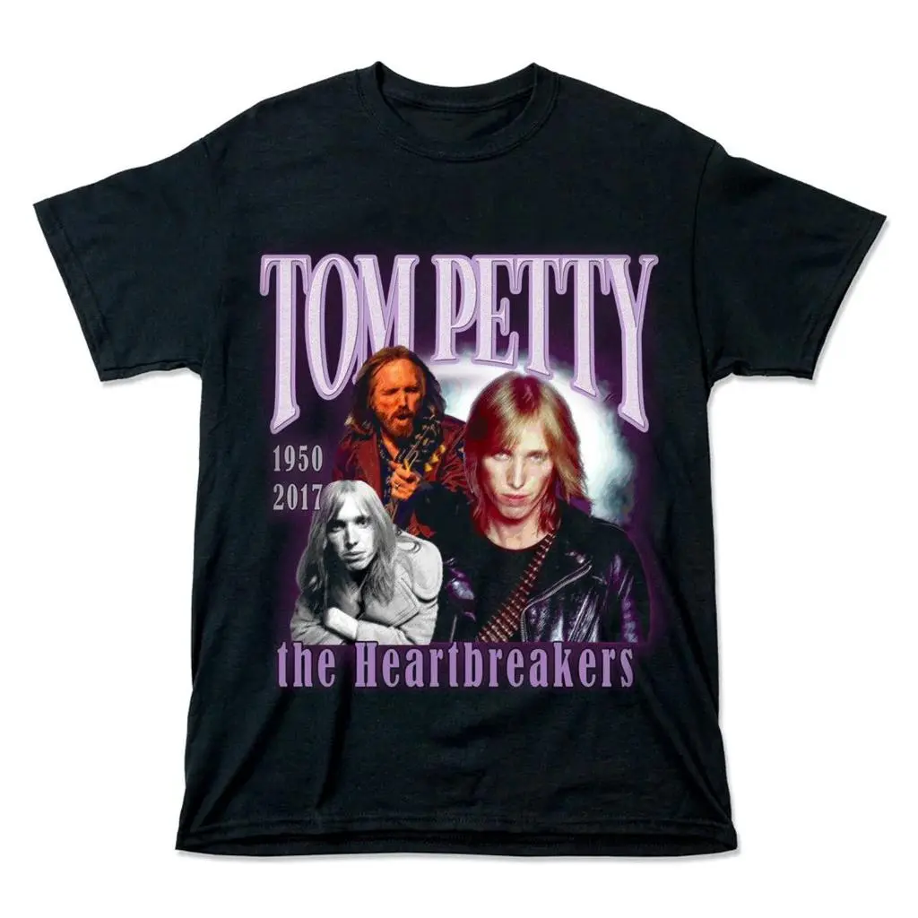 Tom Petty Vintage Classic Rock Graphic Tee Full Moon Fever Refugee Learning To Fly Fan Collection Shirt HY5540