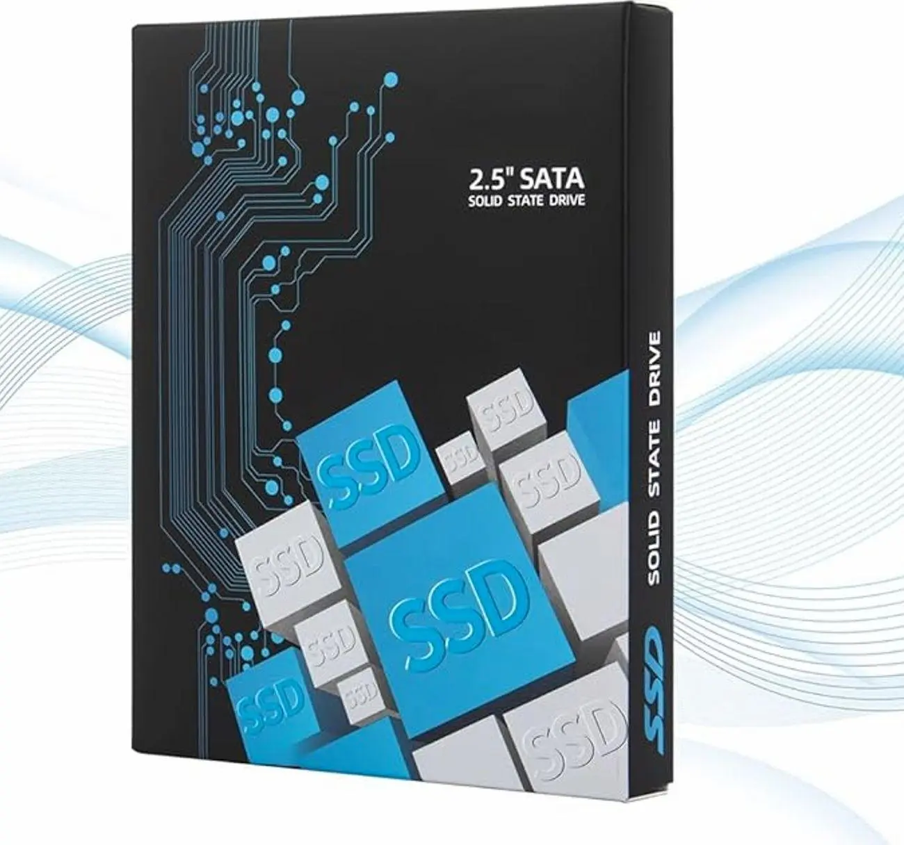 2.5 Inch SATA SSD External Hard Drive Enclosure Tool Free USB 3.0 Housing Case for Laptop Desktop Data Storage