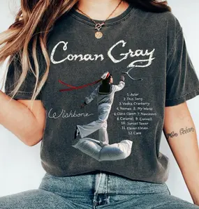 Comfort Colors Conan Gray Wishbone 2025 Shirt - Retro Music Lyrics Tee - Limited Edition Fan Graphic T-Shirt