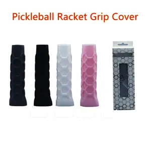 High Elastic Silicone Handle Protector, Octagonal Honeycomb Design, Durable & Comfortable Grip for Pickleball Racquet, Tennis Grip