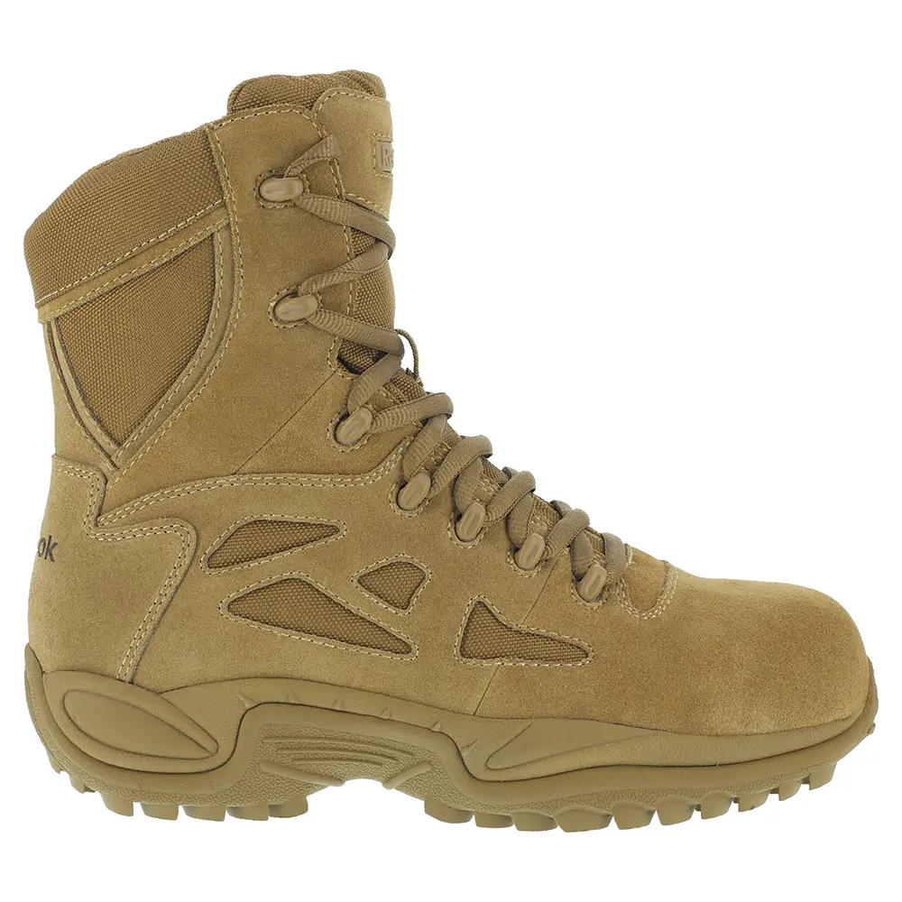 Reebok Mens Rapid Response Rb 8 Inch Electrical Composite Toe  Work/Duty - Brown
