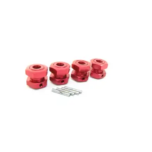 Arrma TYPHON 4x4 3s BLX - 17mm RED Aluminum wheel HEX HUBS Nuts ARA4306V3