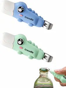 Crocodile-Shaped 2-in-1 Bottle Opener & Box Cutter – Magnetic Portable Tool for Bottles, Packages & Cardboard