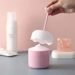 1pc Bubble former Shampoo Foam Maker, Phthalate-Free Plastic, Freestanding, Electricity-Free Handheld Bubble Cup for Face Washing, Magic Foam Dispenser